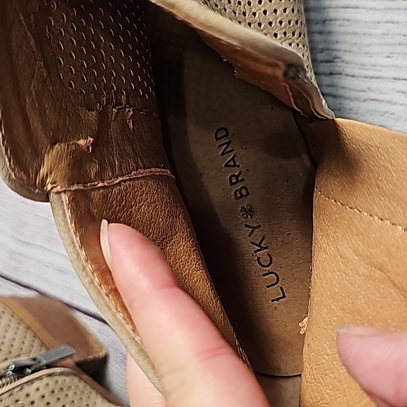 Lucky Brand 7.5 tan ankle booties - Picture 7 of 9